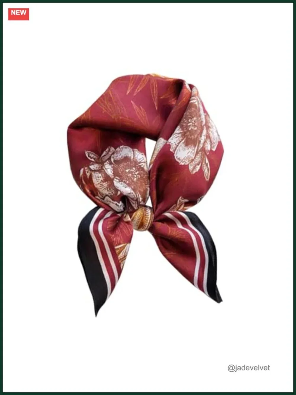100% Mulberry Silk Small Square Scarf Lightweight Neckerchief Unisex
